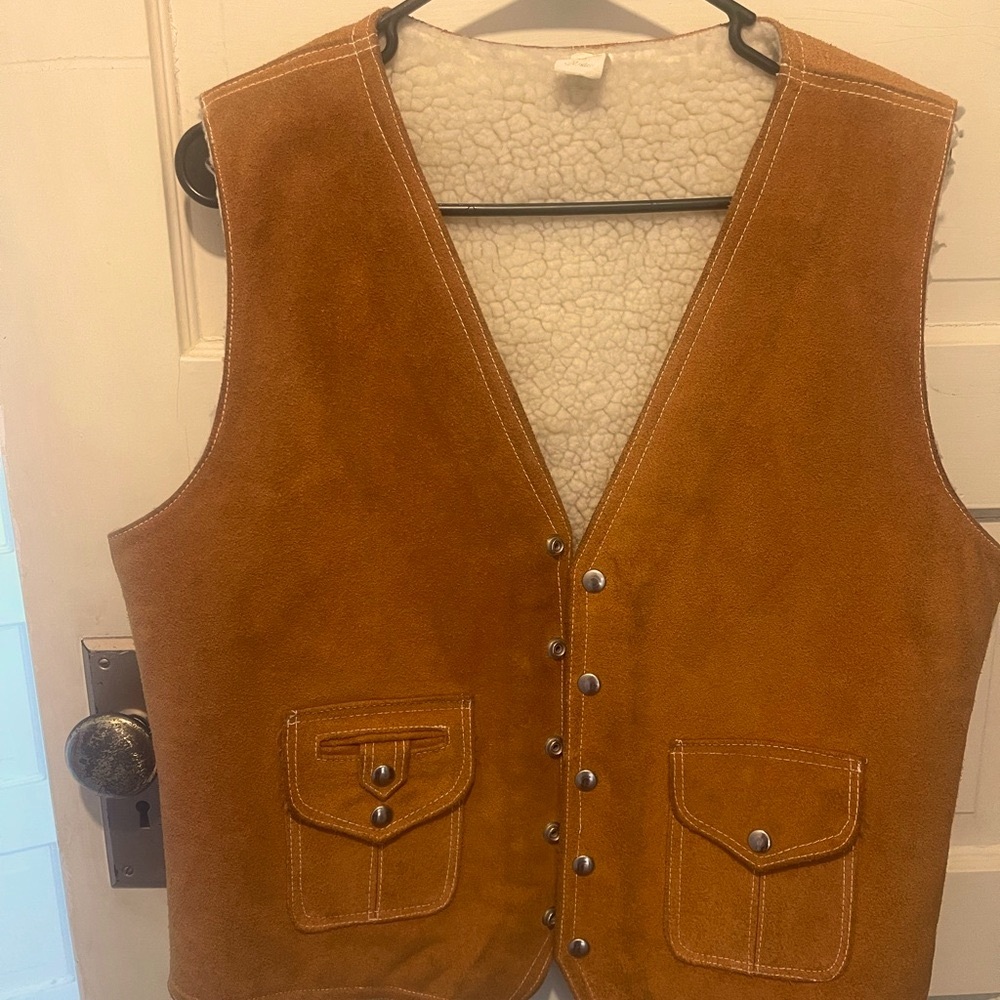Brown Vest with Cream Lining AWESOME!